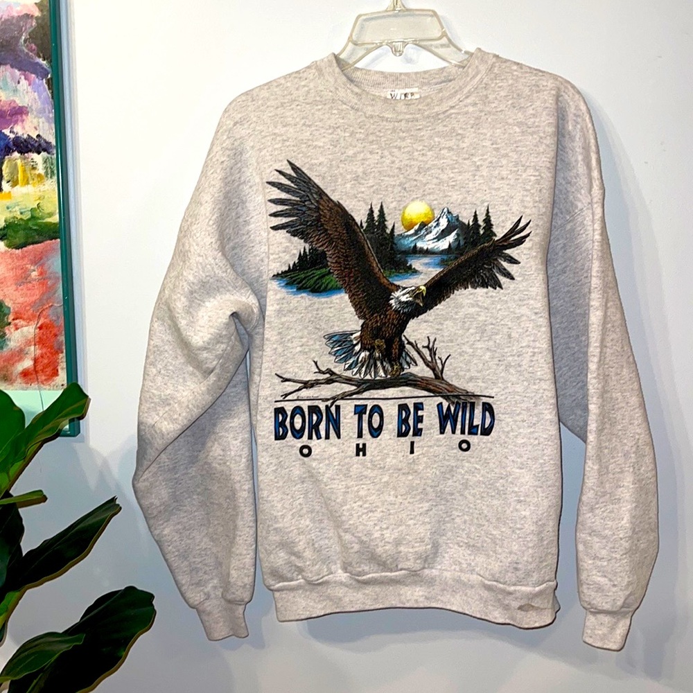 Vintage Hanes Born to Be Wild Ohio Crewneck